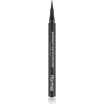 flormar Midnight Matte Eyeliner linka na oči vo fixke s matným efektom 01 Black 1,2 ml