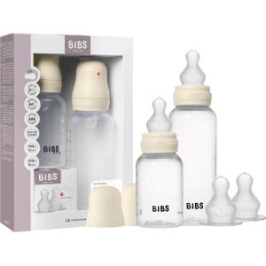Bibs Комплект РР бебешки бутилки с аксесоари Bibs - Ivory, силикон, 150 + 270 ml, 2 броя (50181216) - ozone