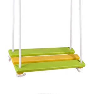 Wiky Дървена люлка зелено - жълта 46x19, 5 см