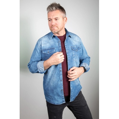 Laid Back košeľa pánska jeans riflová 3689