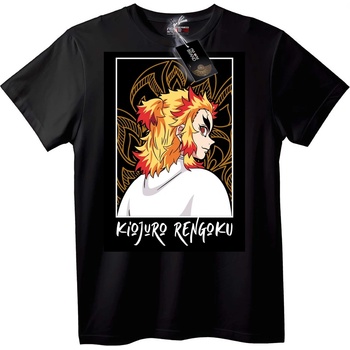 NOONEBRAND Kyojuro Rengoku Anime T-Shirt - 2XL, White