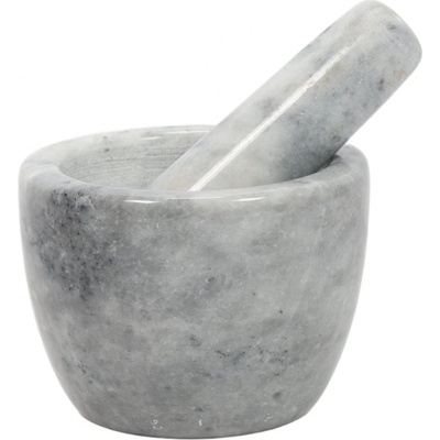 EH Excellent Houseware Mramorový hmoždíř GAVI, Ø 12 cm, bílý