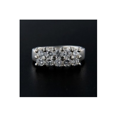 KA R097 strieborný prsteň s kameňom