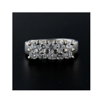 KA R097 strieborný prsteň s kameňom