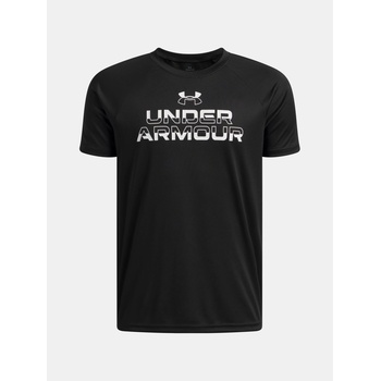 Under Armour UA Tech Split Wordmark SS Тениска за момчета Under Armour | Cheren | Момчешки | 128/134