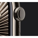 Chytré hodinky Apple Watch Series 10 42mm Cellular přírodní titan se skálově šedým sportovním řemínkem S/M MWXD3QC/A