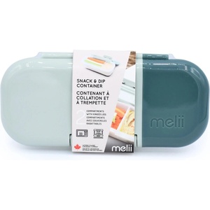 Melii Кутия за закуски Melii - 2 отделения, 480 ml, Sage & Cactus Fern (ML22640)