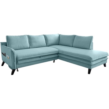 Miuform Светлосин ъглов разтегателен диван десен ъгъл Charming Charlie - Miuform (Charming Charlie 2QL-HAEECR LIN11)