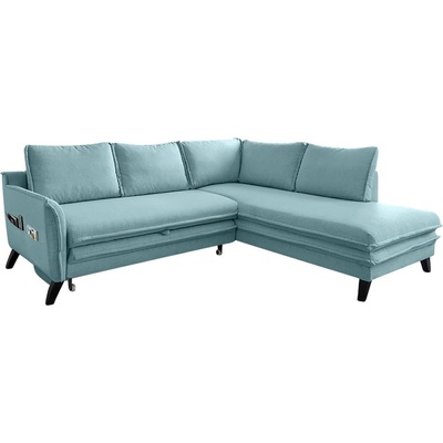 Miuform Светлосин ъглов разтегателен диван десен ъгъл Charming Charlie - Miuform (Charming Charlie 2QL-HAEECR LIN11)