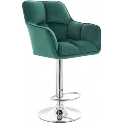 LuxuryForm Design Amalfi Velur na striebornom tanieri zelená