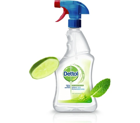 Dettol antibakteriální čistič na povrchy Limetka a Máta 500 ml