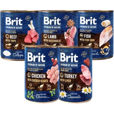 Brit Premium by Nature Mix 30 x 800 g