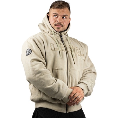 Legal Power mikina Heavy Zip Devils Stonewashed Ottomix Fleece béžová