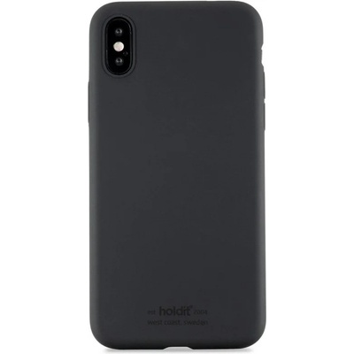 Holdit Калъф Holdit - Silicone, iPhone X/XS, черен (7330985138584)