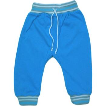 GAJI Tepláky do pása jednolíc tyrkysová