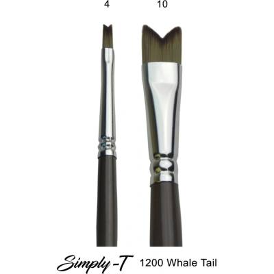 Plochý štetec t_brush, syntetické zlaté štetiny, krátka rukoväť