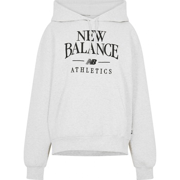 New Balance Дамски суичър New Balance Womens Trackside Pull Over Hoody - Light Grey