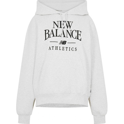 New Balance Дамски суичър New Balance Womens Trackside Pull Over Hoody - Light Grey