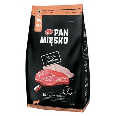 Pan Mięsko Telecí maso s krůtou XS 2 x 20 kg