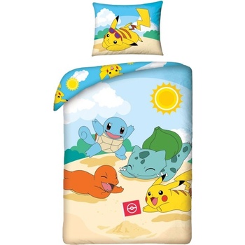 Halantex Obliečky Pokémon pláž Bavlna 140x200 70x90