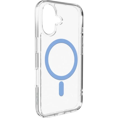 PURO Калъф Puro Lite Mag TPU+PC, съвместим с MagSafe за iPhone 17 - прозрачен със син пръстен (PUIPC1763LITEMBLUE)