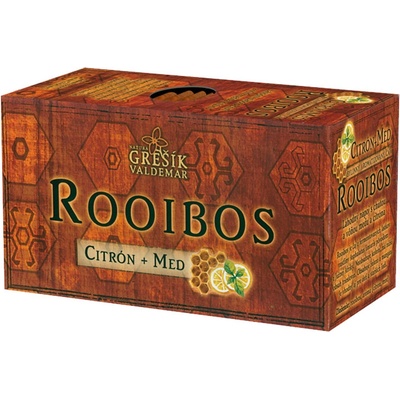 GREŠÍK Rooibos čaj porciovaný s citrónom a medom 30 g