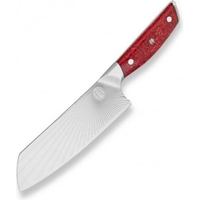 Dellinger Santoku nôž Sandvik Red Northern Sun 18,5 cm