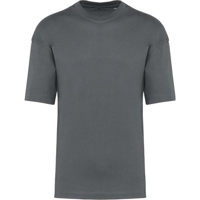 Kariban unisex oversized tričko Skater Oxford šedá