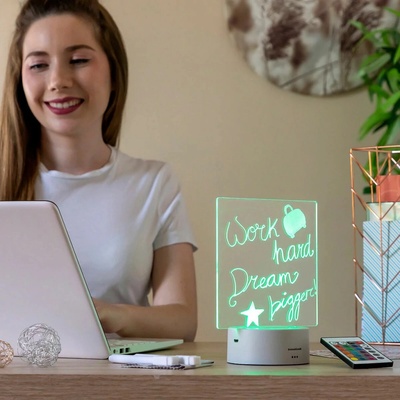 InnovaGoods Tabuľka LED na správy a poznámky Lemo