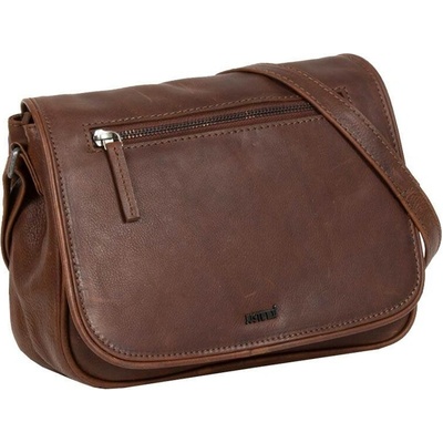 Justified dámská kožená crossbody kabelka Melis hnědá