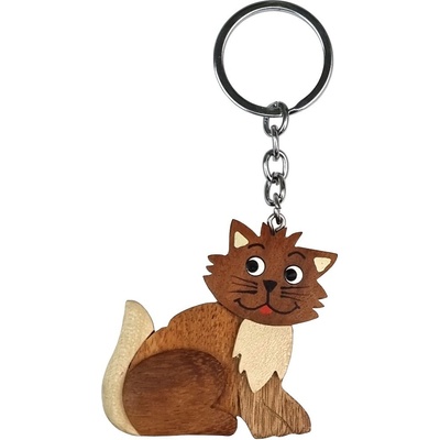Prívesok na kľúče 2Kids Toys Drevená veľká Mačka