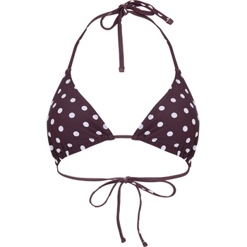 Jack Wills Горнище Jack Wills JW Tri Bikini Top Ld63 - Chocolate