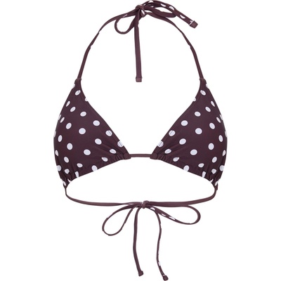 Jack Wills Горнище Jack Wills JW Tri Bikini Top Ld63 - Chocolate