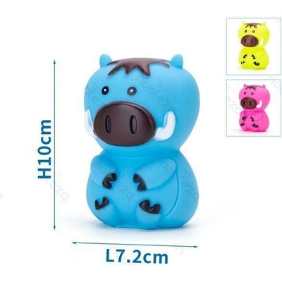 Nobleza gumový býk 10 cm růžová