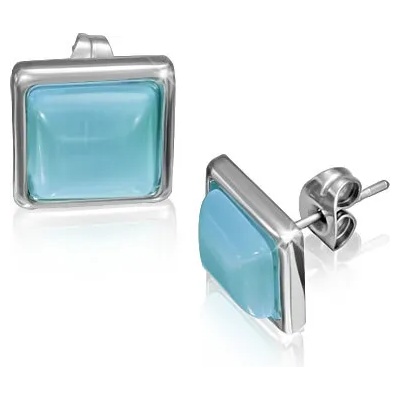 Обеци " Синьо котешко око"