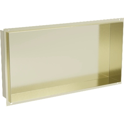 Mexen X-Wall-NR вдлъбната полица без фланец 60 x 30 см, златна четкана - 1951603010 (1951603010)