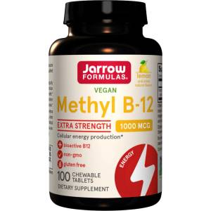 Jarrow Formulas Methyl B-12 1000, 100 дъвчащи таблетки, Jarrow Formulas (8399)