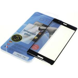 OTB Закалено защитно стъкло за Huawei P9, Full Cover 3D, черно (8011886)