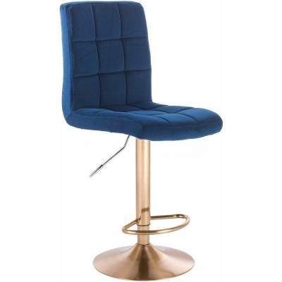 LuxuryForm Design Toledo Velur na zlatom tanieri modrá