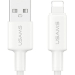 USAMS Кабел USAMS U90 2.4A до Lightning, бял (Usa001679)