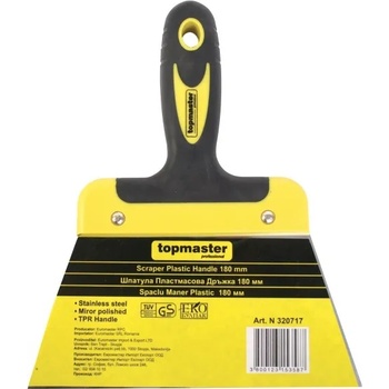 Image 1 of TOPMASTER ШПАКЛА С ПЛАСТМАСОВА ДРЪЖКА ТМР 180мм (320717)