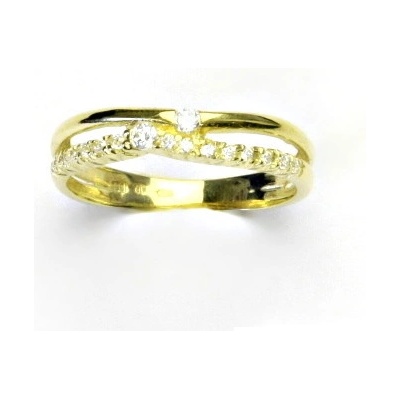 Čištín zlatý s brilianty diamanty žluté zlato T 1406