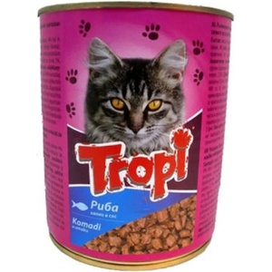  Консерва за коте Tropi с вкус на риба 10 броя стек (976)