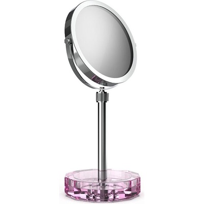 Decor Walther Козметично огледалце Kristall с розова основа хром (0941761)