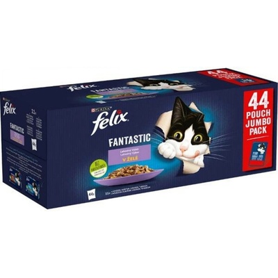 Felix cat Fantastic Multipack masový výběr v želé 44 x 85 g