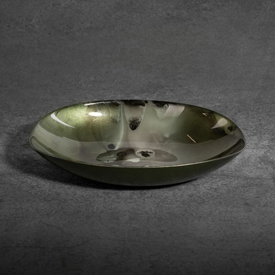 Eurofirany dekoratívna sklenená miska Saba 03 31X21X7 cm