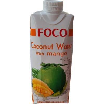 Foco Kokosová voda s mangovým pyré 100% 500 ml