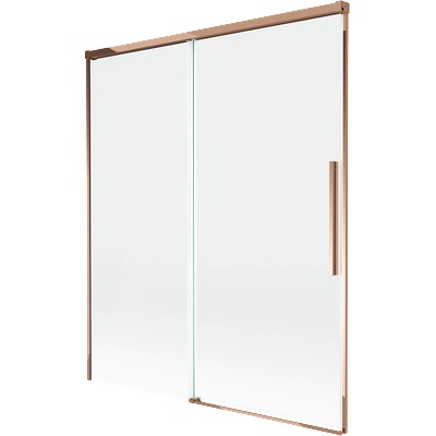 Mexen Rox параван за вана, 2-крилов, плъзгащ се, 140 x 150 cm, прозрачен, розово злато - 8C9-140-001-60-00 (8C9-140-001-60-00)
