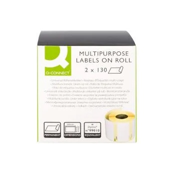 Image 1 of Q-Connect Етикети на ролка 89х28мм 2 бр. по 130 етикета