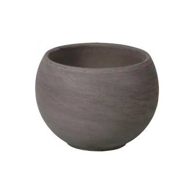 Květník LUNA KOULE BASALT keramický impregnovaný d33x25cm